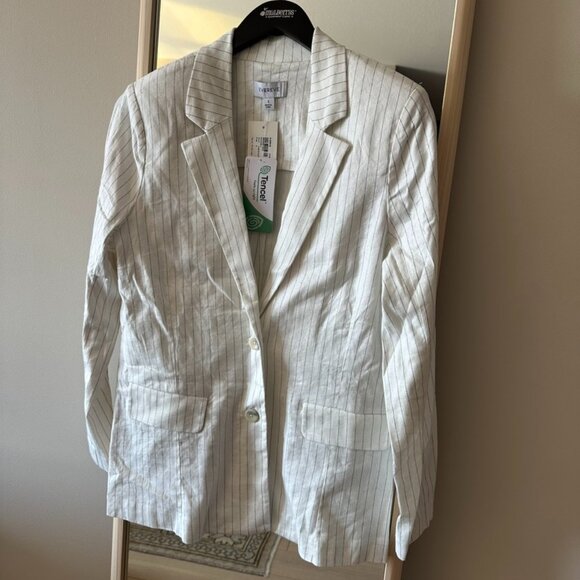 NWT Women's Evereve Taylor Pinstripe Blazer - Picture 1 of 4